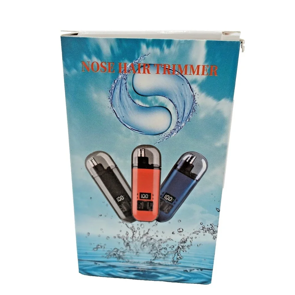 USB Rechargeable Nose Ear Hair Trimmer for Men Portable Clipper Original Orange